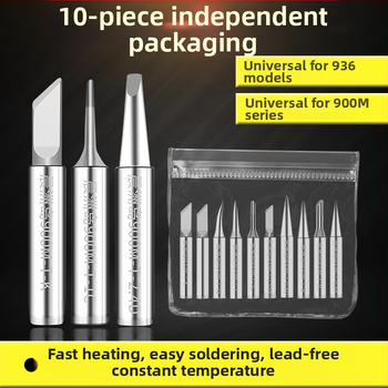 936 Ólomtalan forrasztóhegy belső fűtésű, állandó hőmérséklet, 60W, hegyes és patkó alakú hegy, univerzális típus