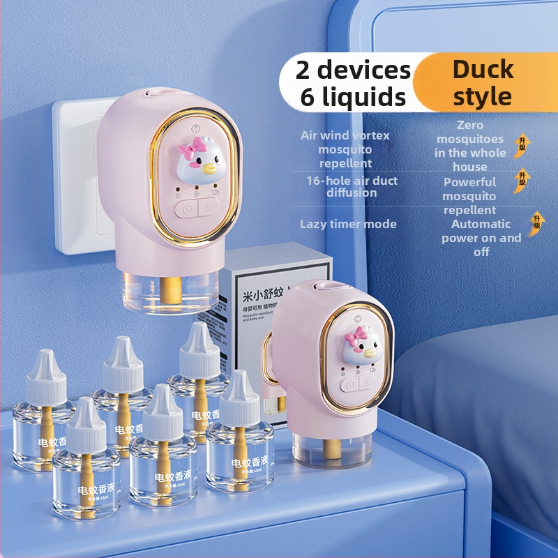 Încălzitor electric repelent pentru țânțari, cu lichid inodor – Difuzor cu ulei esențial pentru spații de peste 61 m², LED, carcasă ABS