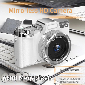 CCD digitaalne retrokaamera kahekordse selfie-kaameraga (68 MP • 16x optiline zoom • 2.7in LCD • periskoopne objektiiv • CCD sensor 1/1.7)