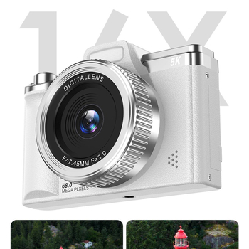 CCD digitaalne retrokaamera kahekordse selfie-kaameraga (68 MP • 16x optiline zoom • 2.7in LCD • periskoopne objektiiv • CCD sensor 1/1.7)