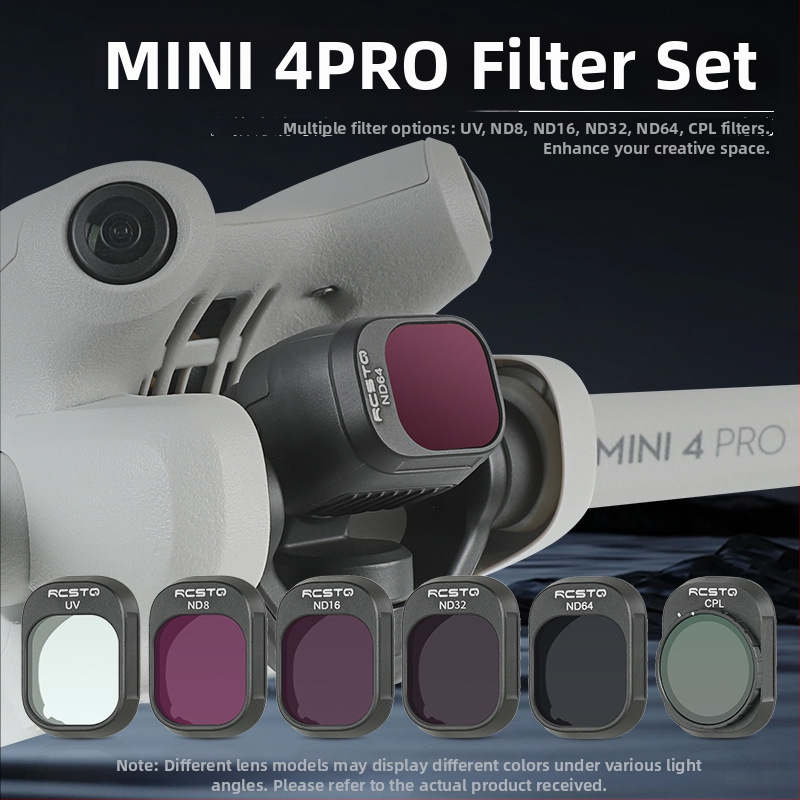 RCSTQ 1421200 Polariseeritud ND filtreid komplekt DJI Mini 4 Pro jaoks – OEM töötlemine, Bajoneti suurus: Muu, Ühilduv Mini 4 Pro drooniga