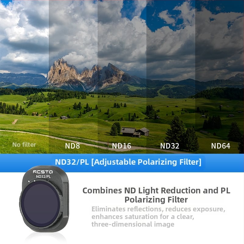 RCSTQ 1421200 Poliarizuotas ND Filtrų Rinkinys DJI Mini 4 Pro – OEM Apdorojimas, Bajoneto dydis: Kitas, Suderinamas su Mini 4 Pro