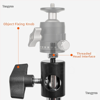 Cap de adaptor pentru stativ de iluminat 1/4 inch — montură pentru fotografie, pentru camere fără oglindă, bază 3/8 inch