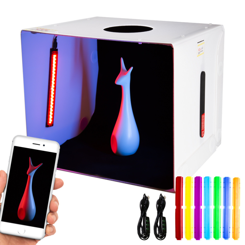 60 cm sulankstomas softbox studijos apšvietimo rinkinys elektroninei prekybai