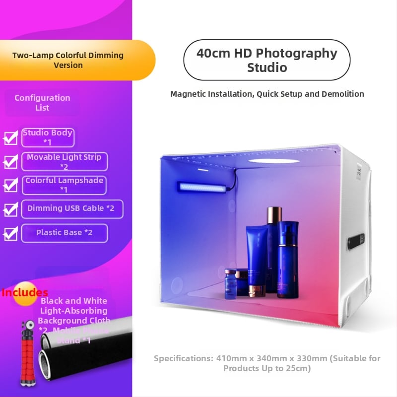 60 cm sulankstomas softbox studijos apšvietimo rinkinys elektroninei prekybai