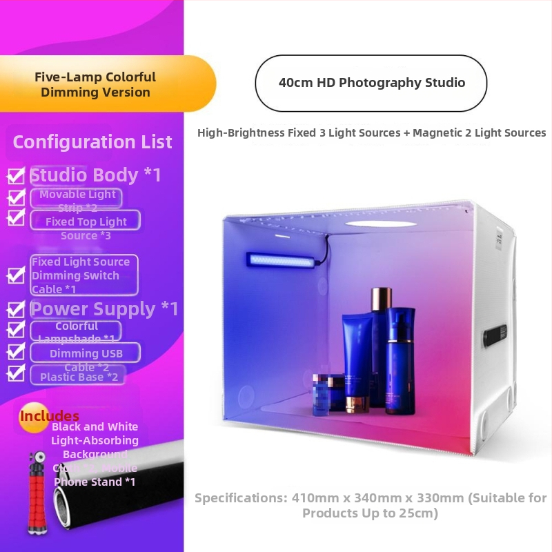 60 cm sulankstomas softbox studijos apšvietimo rinkinys elektroninei prekybai