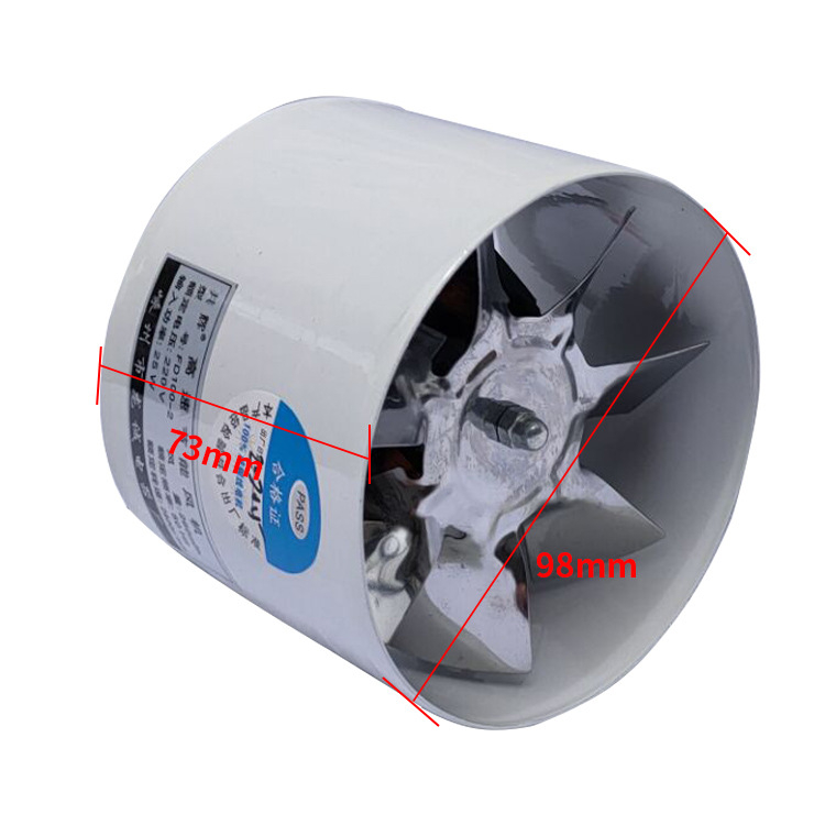 Вентилатор за баня с нисък шум, модел SF1.0-2r, 220V, 50Hz, метален корпус, тип тръбно налягане