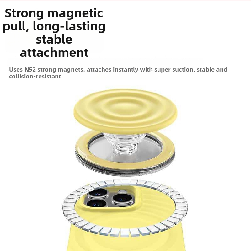 Magsafe Ripple šķidrā silikona magnētiskais turētājs ar gaisa spilvenu visām magnētajām tālruņa vāciņiem, modelis 001099; sērija Ripple Liquid Silicone; materiāls: silikons; lietošanas veids: ārēja lietošana