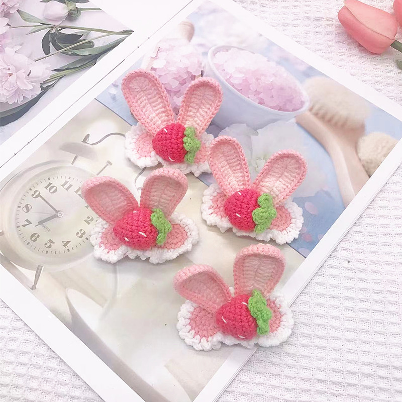 BB клип за коса — ръчно плетено от вълна, триизмерен звездовиден дизайн, персонализация налична