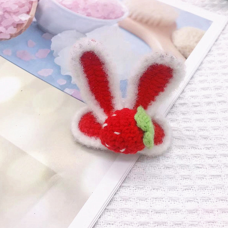 BB клип за коса — ръчно плетено от вълна, триизмерен звездовиден дизайн, персонализация налична