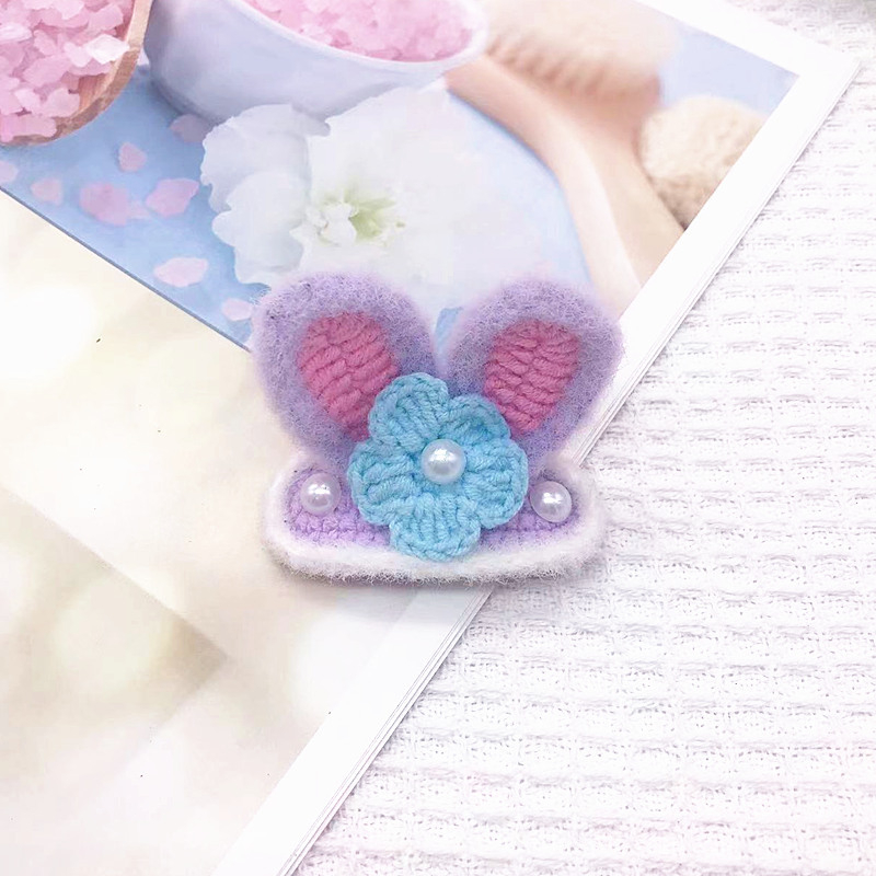 BB клип за коса — ръчно плетено от вълна, триизмерен звездовиден дизайн, персонализация налична