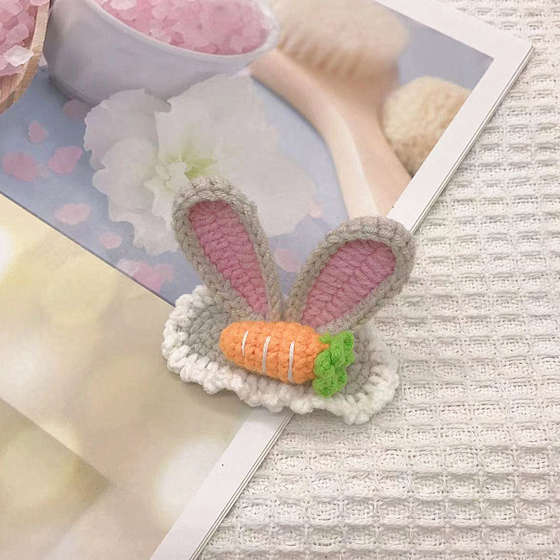 BB клип за коса — ръчно плетено от вълна, триизмерен звездовиден дизайн, персонализация налична