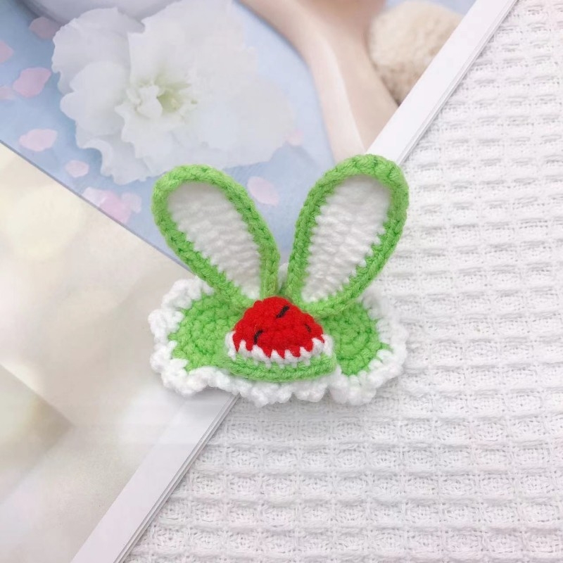 BB клип за коса — ръчно плетено от вълна, триизмерен звездовиден дизайн, персонализация налична