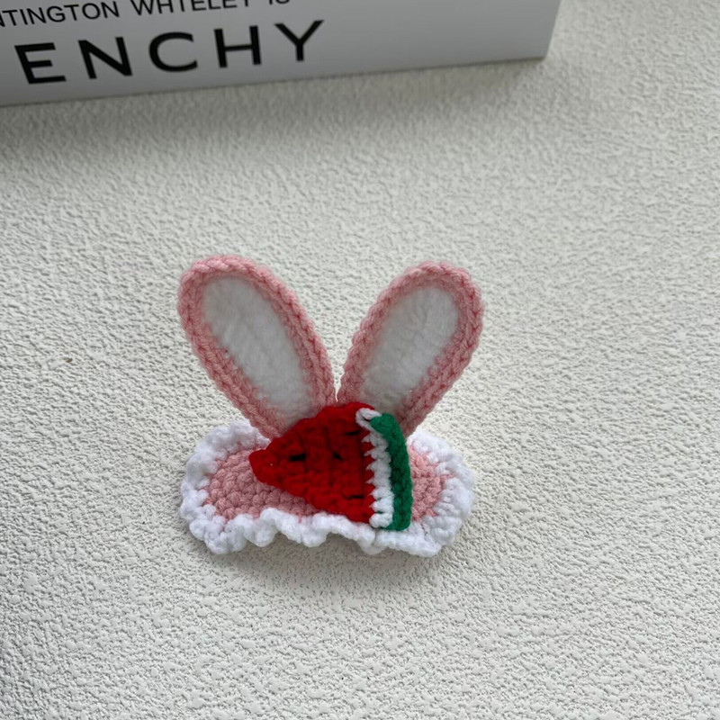 BB клип за коса — ръчно плетено от вълна, триизмерен звездовиден дизайн, персонализация налична