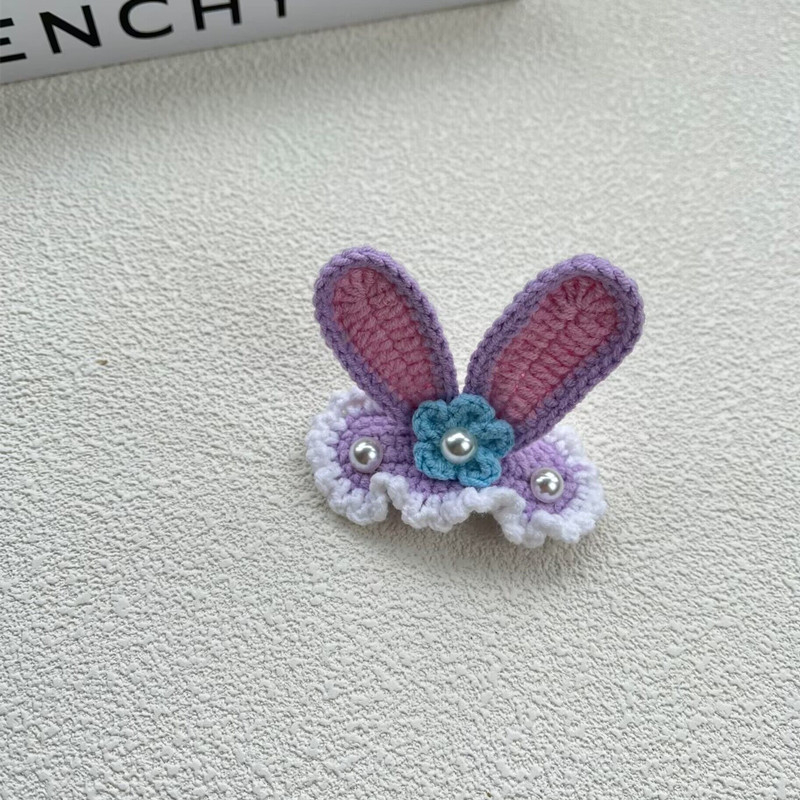 BB клип за коса — ръчно плетено от вълна, триизмерен звездовиден дизайн, персонализация налична