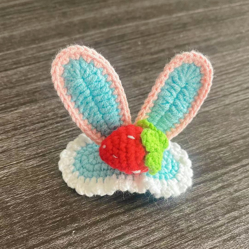 BB клип за коса — ръчно плетено от вълна, триизмерен звездовиден дизайн, персонализация налична