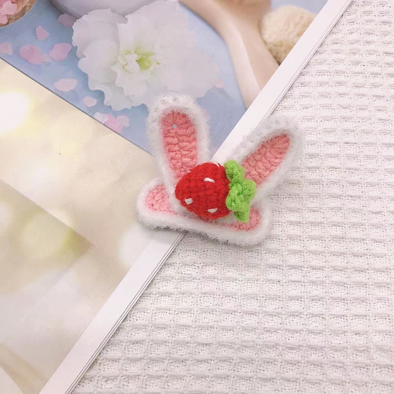 BB клип за коса — ръчно плетено от вълна, триизмерен звездовиден дизайн, персонализация налична