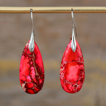 Naušnice — Kraljevski kamen, kapljastog oblika, Izvorni dizajn, Za žene, Zima 2025