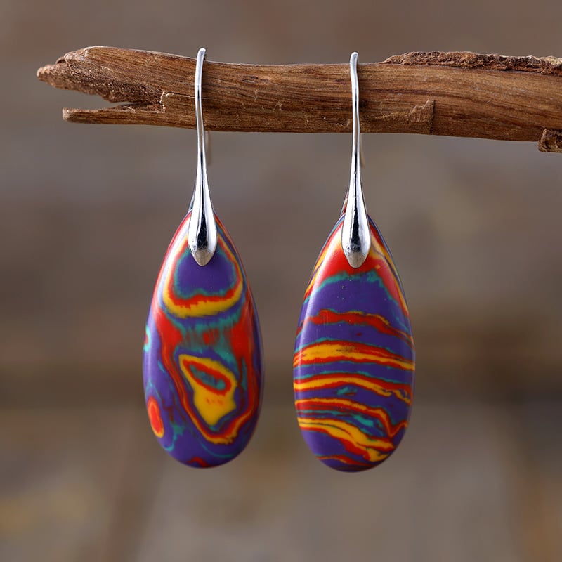 Naušnice — Kraljevski kamen, kapljastog oblika, Izvorni dizajn, Za žene, Zima 2025