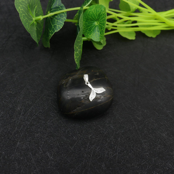 Κολιέ από ασήμι Sterling με μενταγιόν ουράς ψαριού, σχέδιο ζώου/ζωδιακό, κινεζικό στυλ, προέλευση Kaili, Guizhou, 2,7 g