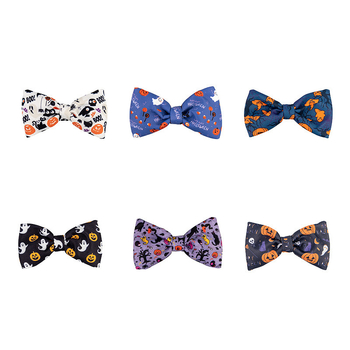 Háziállat fejfedő masni grafiti mintával, poliészter, univerzális használat, karácsonyi és Halloween dekoráció, hercegnő stílus