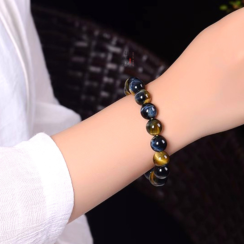 Narukvica od tigrovog oka, polirana, Crystal-given, unisex, prirodni stil