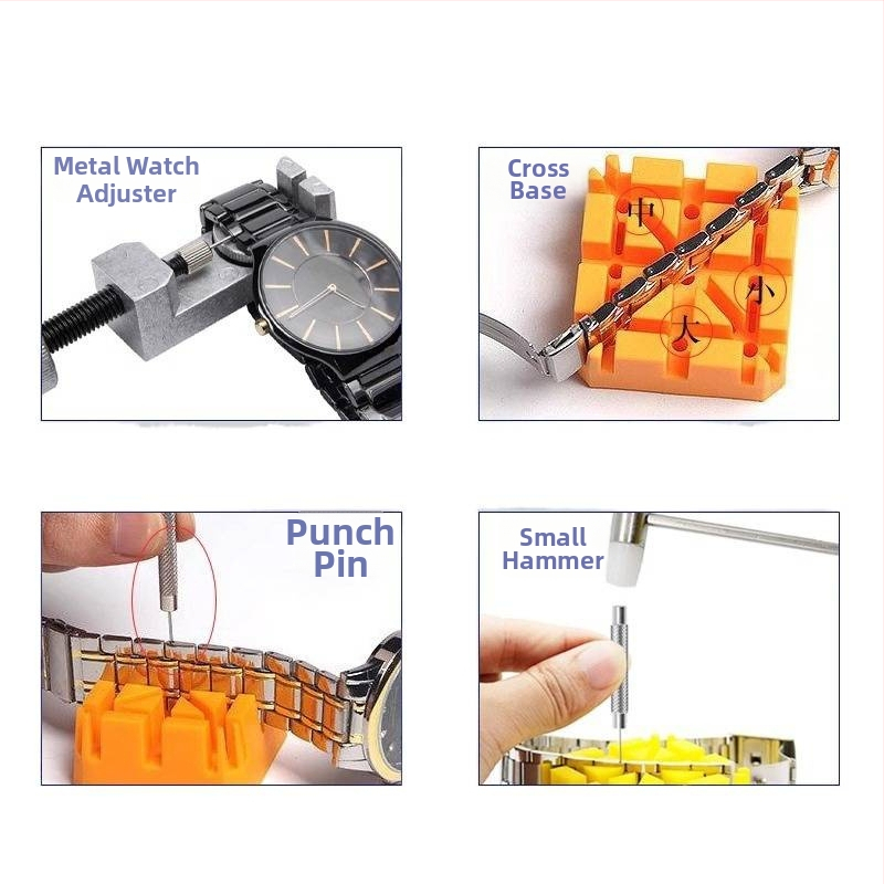 Nástroj na opravu hodiniek s vyťahovačom remienka, rezacím nástrojom na remienok a nastavovačom hodiniek (Zima 2022)