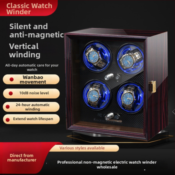 Dian Yue Štvorpolohový navíjač na mechanické hodinky, elektrický navíjač, skrinka na hodinky pre domáce použitie (sada 4)