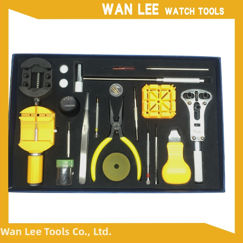 Kit de reparații pentru ceasuri, set de unelte pentru uz casnic, construcție metal-plastic, greutate 820 g, standard metric