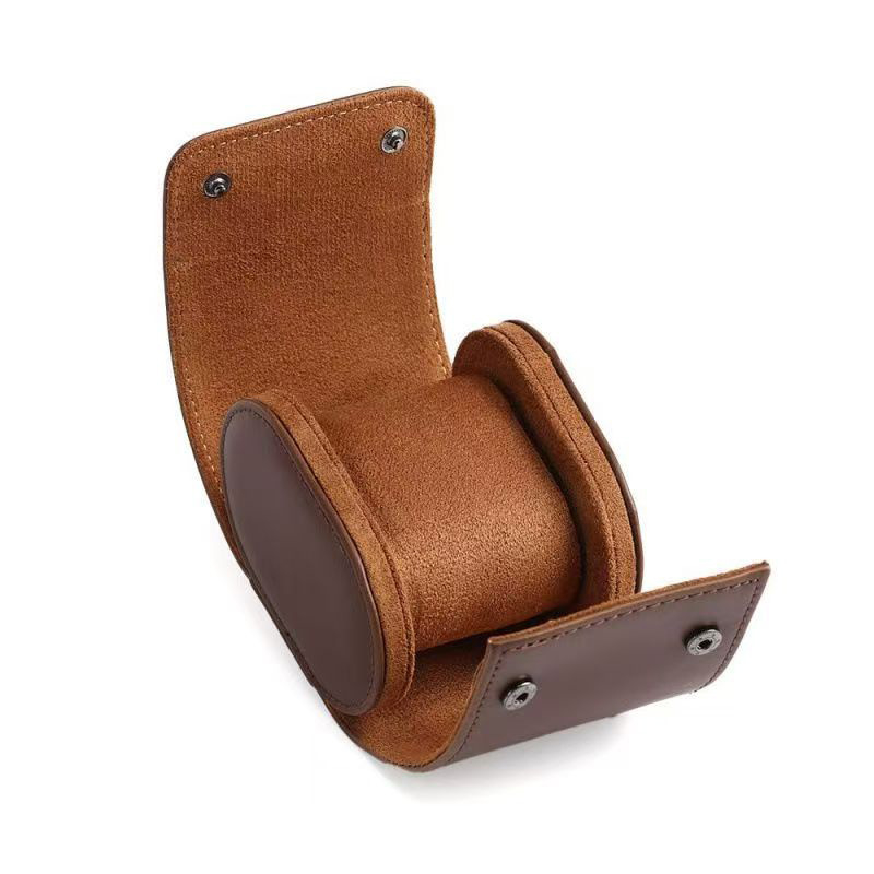 Кожена кутия за един часовник, класически европейско/американски дизайн, възможност за лого и персонализация, пакет от 10 броя