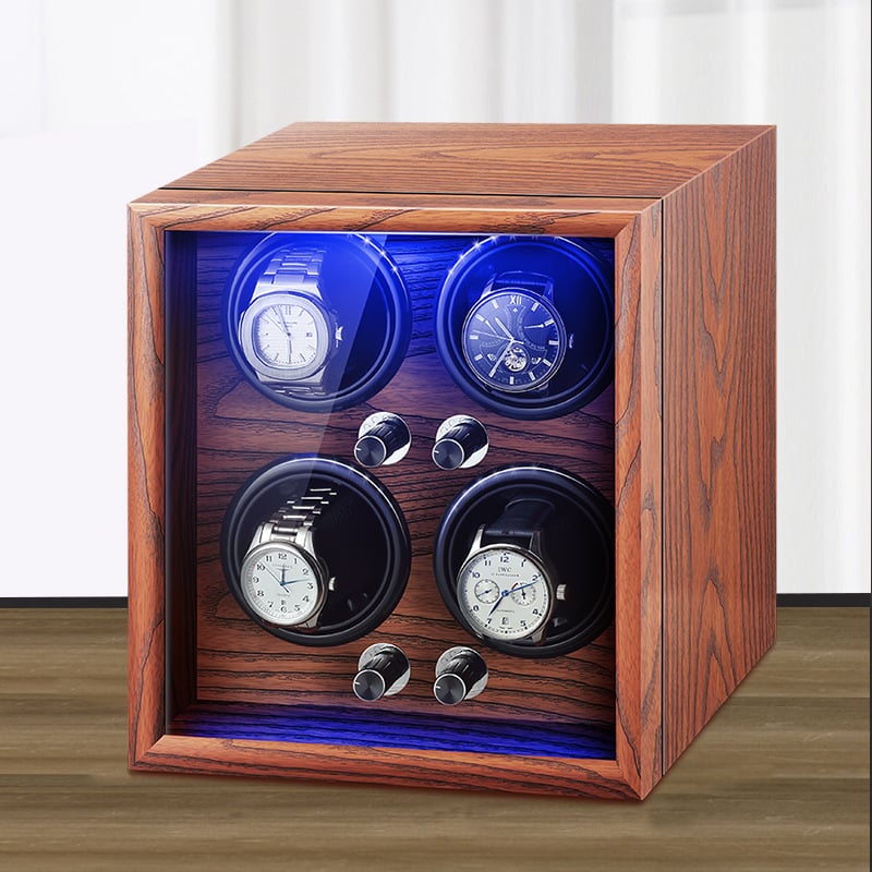Механична кутия за часовници с автоматично навиване, дървена конструкция • Марка Ai Han Decoration • Лицензирана частна марка: Да • Лято 2022 • Внос: Не