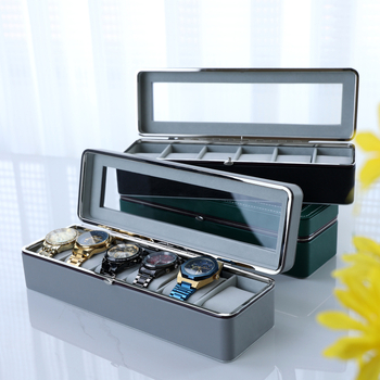 Кутия за съхранение на часовници, PU кожа, Handmade, модел 20230722, вътрешно опаковане, за подаръци и бижута