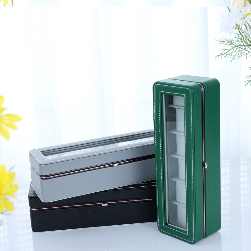 Кутия за съхранение на часовници, PU кожа, Handmade, модел 20230722, вътрешно опаковане, за подаръци и бижута