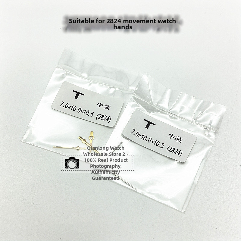 Meeste käekellade kellakäedede vahetuskomplekt, ühilduv 2824-mehaanilise liikumisega – tunni-, minuti- ja sekundikäed