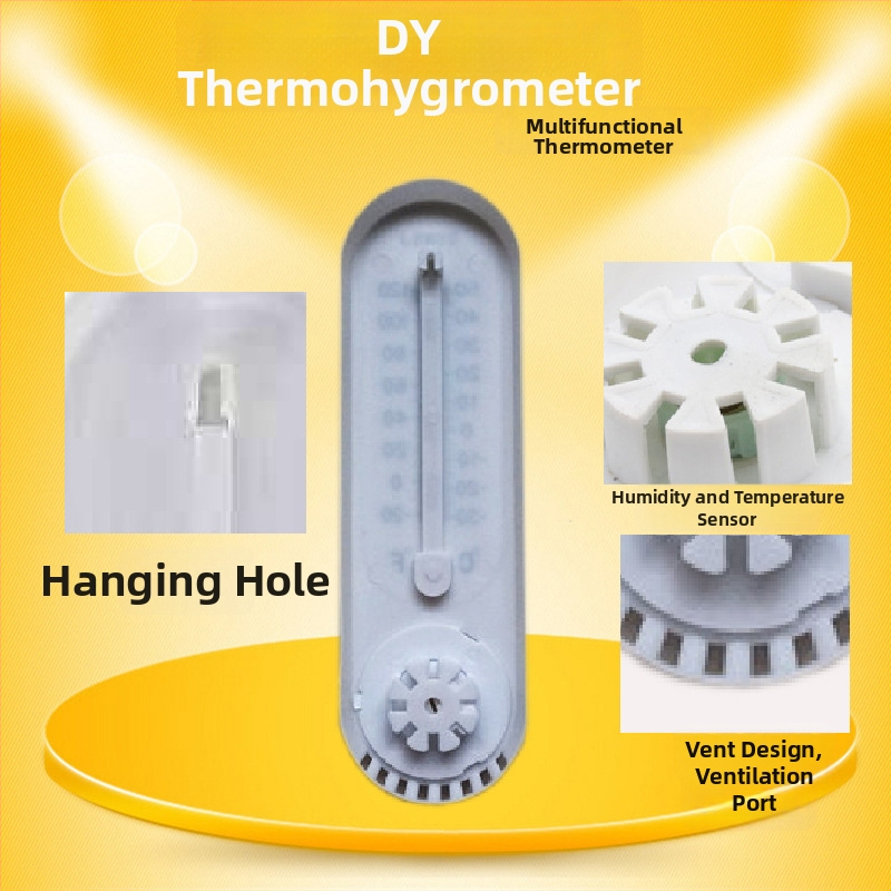 Rādāmā higrometrs temperatūras un mitruma mērīšanai -30 līdz 50°C, 0–100% RH, modeļa DYWSJ001, precizitāte ±1°C un ±1% RH