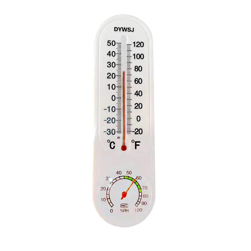 Mutatós higrométer hőmérséklet és páratartalom mérésére -30–50°C, 0–100% RH, DYWSJ001 modell, pontosság ±1°C és ±1% RH
