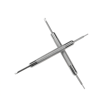 Unealtă pentru repararea ceasurilor, unealtă cu capete duble pentru bare cu arc, demontare curea, furcă pentru bare cu arc, oțel inoxidabil 304, Zhongwen, Primăvara 2025