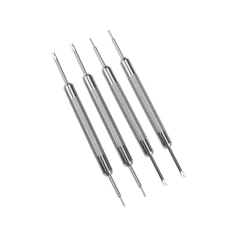 Unealtă pentru repararea ceasurilor, unealtă cu capete duble pentru bare cu arc, demontare curea, furcă pentru bare cu arc, oțel inoxidabil 304, Zhongwen, Primăvara 2025