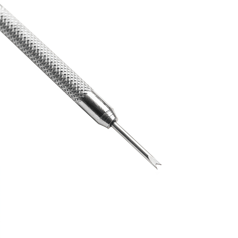 Unealtă pentru repararea ceasurilor, unealtă cu capete duble pentru bare cu arc, demontare curea, furcă pentru bare cu arc, oțel inoxidabil 304, Zhongwen, Primăvara 2025