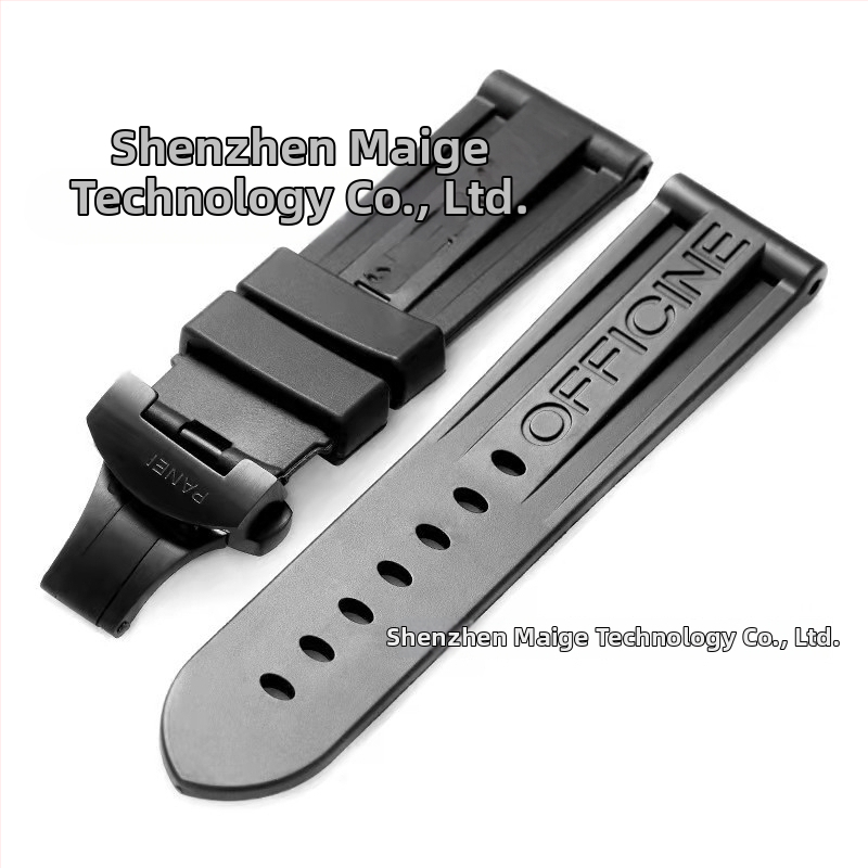 Panerai PAM00359 gumený náramok na hodinky s motýľovým zapínaním