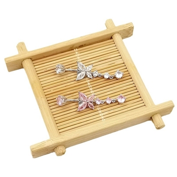 Warburg Jewelry inel pentru buric din argint 925 – unisex, design geometric, zircon, aripă de fluture