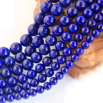 Mărgele libere din lazurit, formă rotundă, AA, model totem, lustruite și șlefuite