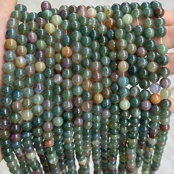 8 mm prirodni indijski ahat perle za DIY nakit – okrugle perle za narukvice i ogrlice, poluproizvodi, rezane