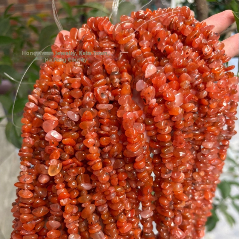 DIY doplnok pre šperky z južného červeného achátu, rezaný, všestranný štýl