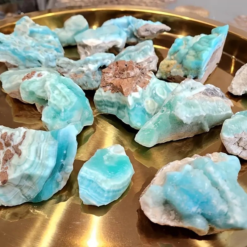 Prirodni kristalni piroklor mineralni ukras, plavi kristal polja, tachionski kamen za aromaterapiju