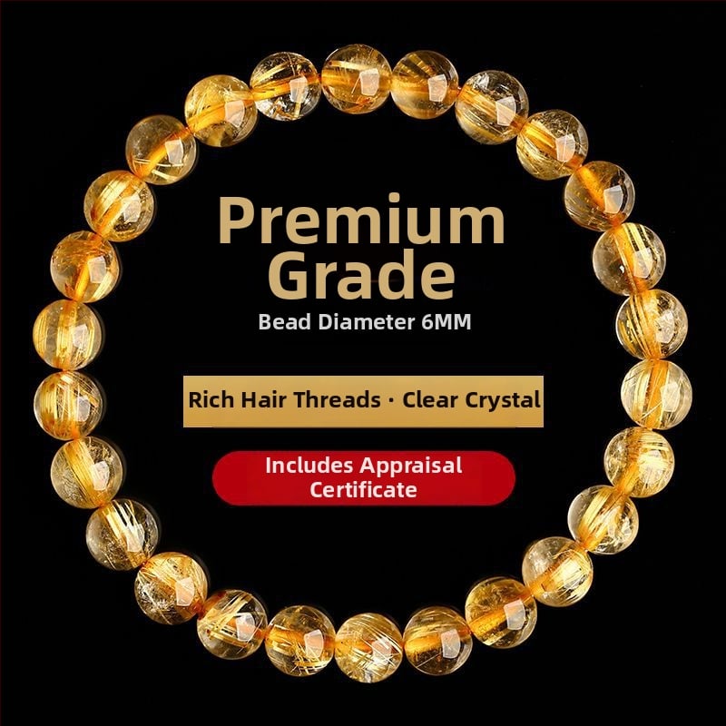 Narukvica sa zlatnim kristalom, podrijetlo Brazilija, poklon kutija