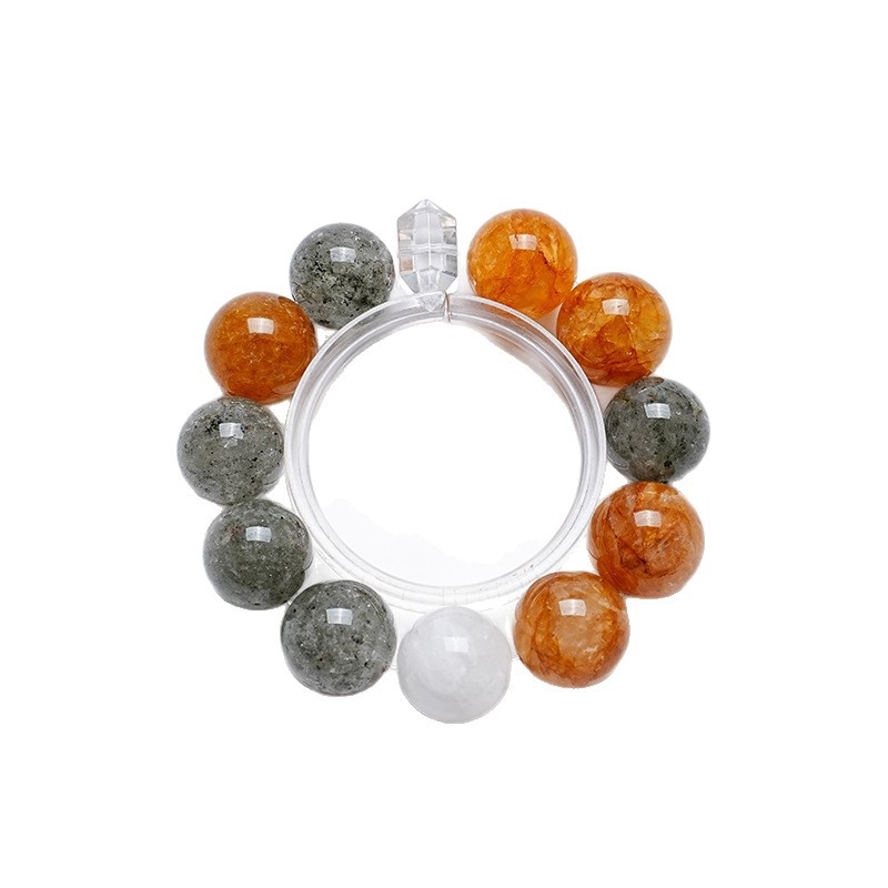 Narukvica s kristalom (Bez bočnih kamenčića, Bakarna legura, Proljeće 2025, Kineski stil)