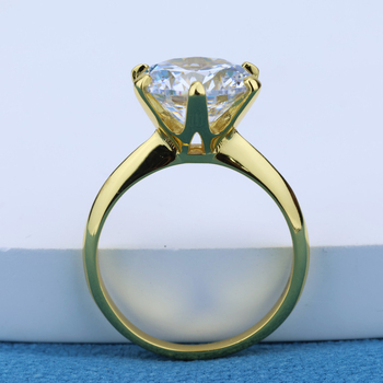 Inel cu Moissanit pentru femei, Argint 925, placare electroplatină, Stil coreean, Design geometric