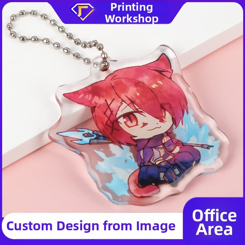 Ακρυλικό μπρελόκ, προσαρμόσιμο σχέδιο κινουμένων σχεδίων, χαριτωμένο στυλ, ιδανικό επιχειρηματικό δώρο