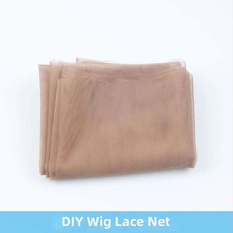 Jia Shang csipkés paróka háló DIY-hoz — valódi emberi haj, Lace Block Net modell, kézzel szőtt alap, színezhető